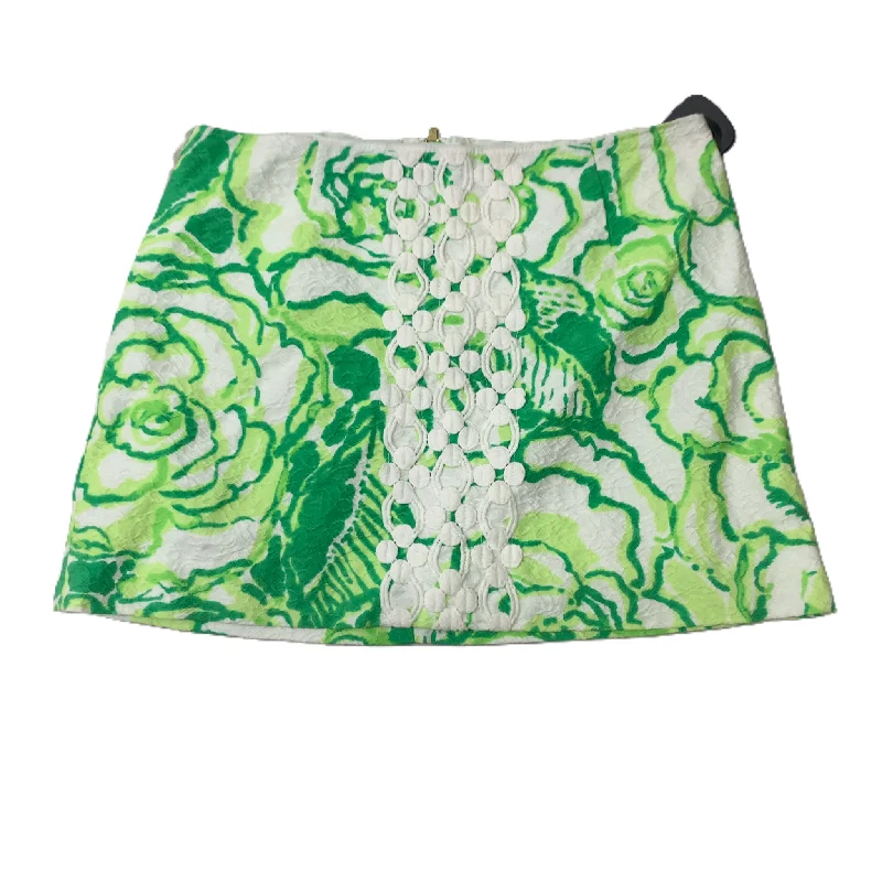 women's spring mini skirtsGreen & White  Skirt Designer By Lilly Pulitzer  Size: Xs