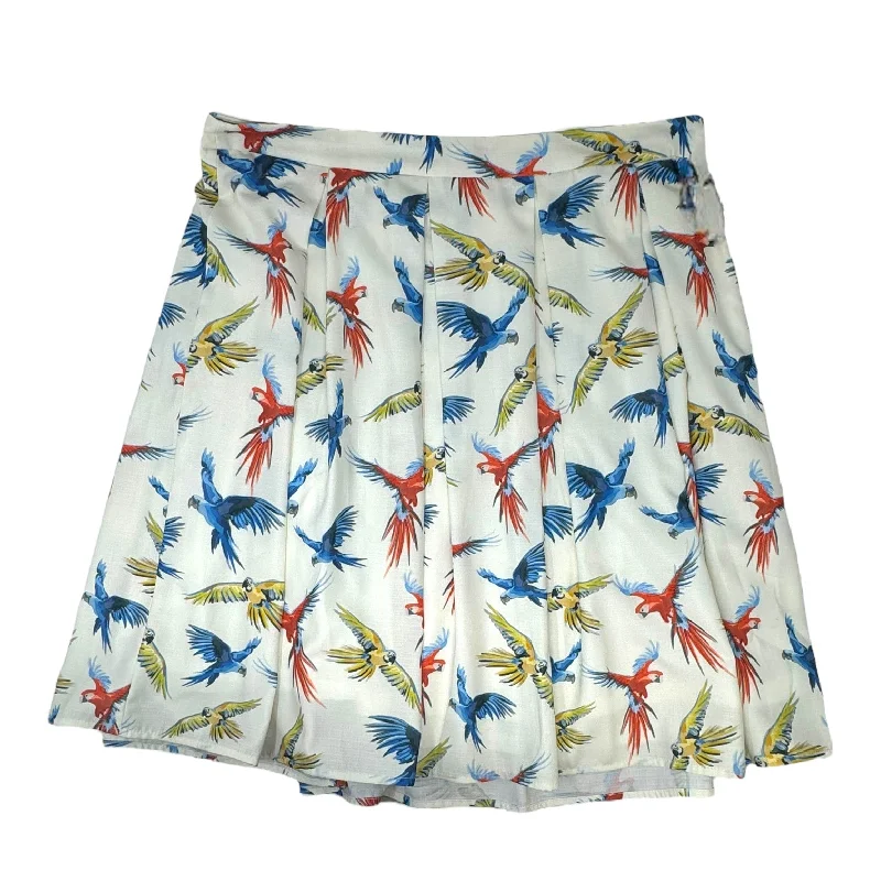 women's summer midi skirtsPrinted Parrot Skirt Midi Molly Bracken, Size Xl