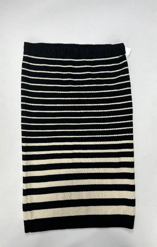 women's adventure-ready evening skirtsStriped Skirt Midi Ann Taylor O, Size 8petite