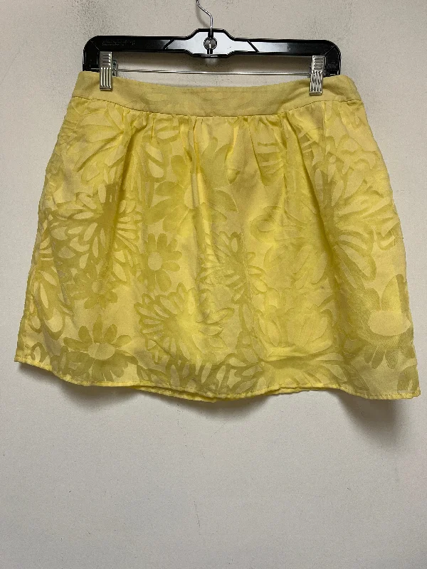 women's flowy midi skirts with pocketsYellow Skirt Mini & Short Lilly Pulitzer, Size 10