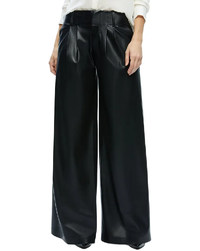 women's maternity pantsalice + olivia Anders Double Pleat Wide Leg Pant