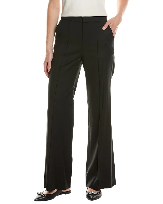 women's ankle-length pantsalice + olivia Dylan High-Rise Wool-Blend Wide Leg Pant