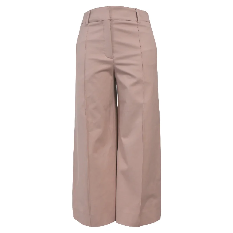 women's party pantsHermès Wide Leg Pants in Pink Cotton