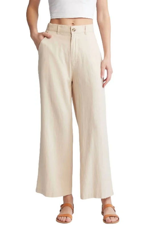 women's sweatpantsLinen Jude Trouser In Sand