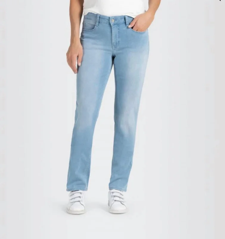 women's mid-rise pantsMac Dream Light Denim In Light Blue