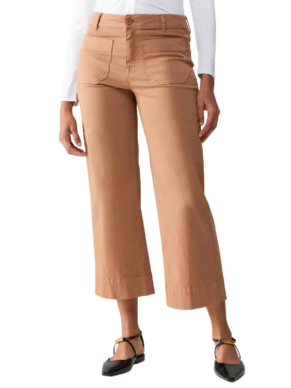 women's workout pantsMarine Crop Pant In Mocha Mousse