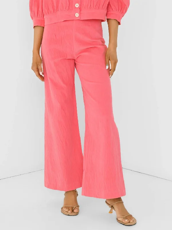 women's cropped pantsMatador Pant In Pink Corduroy