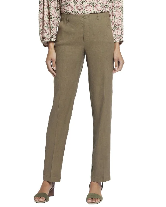 women's bridal pantsNYDJ Marilyn Linen-Blend Trouser