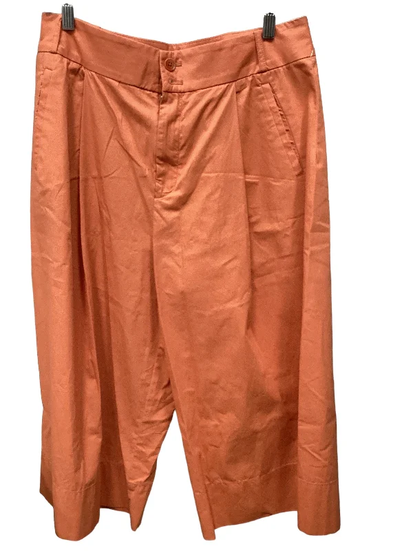 women's embroidered pantsPants Cropped By Anthropologie In Orange, Size: 12