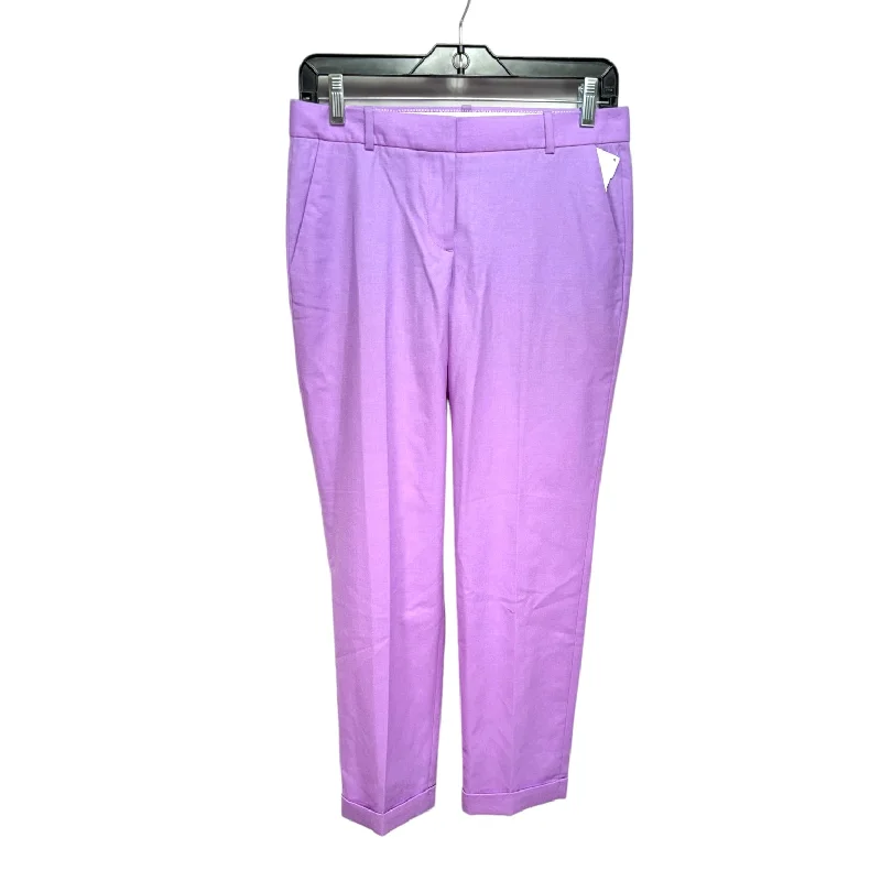 women's cashmere pantsPants Cropped By J. Crew In Purple, Size: 0