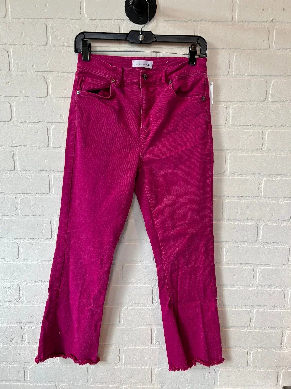 women's cycling pantsPants Cropped By Loft In Pink Denim, Size: 2