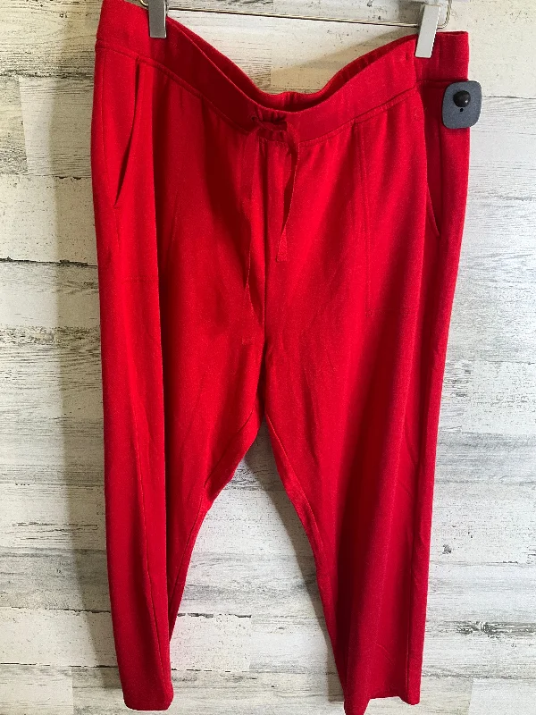 women's corduroy pantsPants Cropped By Lou And Grey In Red, Size: Xl