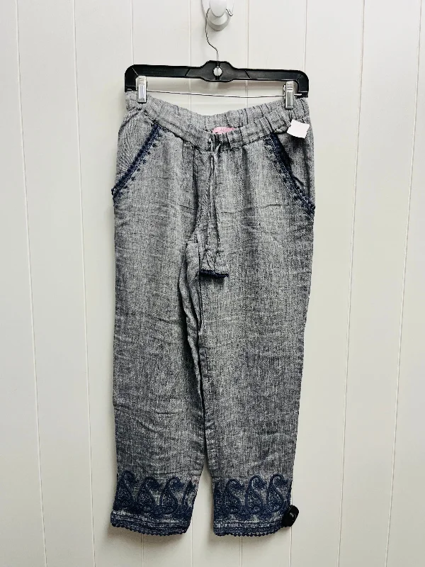 women's wide-leg pantsPants Linen By Calypso St Barth In Blue, Size: Xs