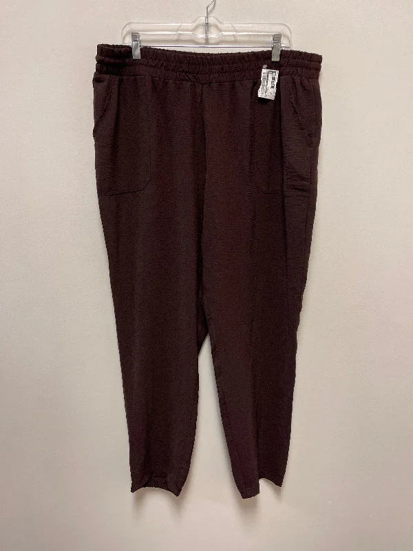 women's cropped pantsPants Lounge By New York And Co In Brown, Size: 12