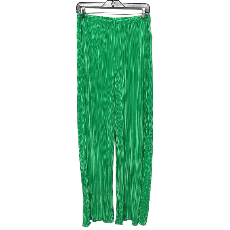 women's polyester pantsPants Wide Leg By Good American In Green, Size: M