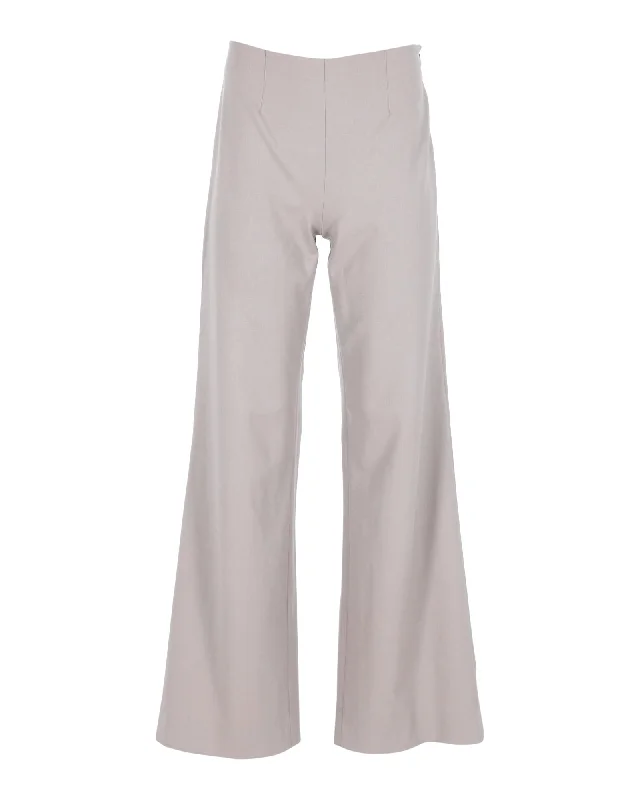 women's elastic waist pantsRalph Lauren Wide-Leg Pants in Beige Wool