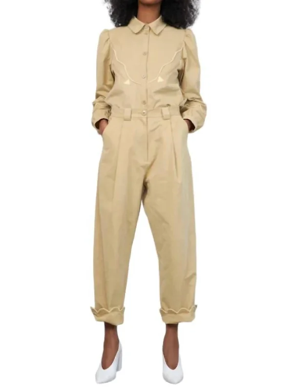 women's tactical pantsSaja Wide Leg Pants In Soft Sand