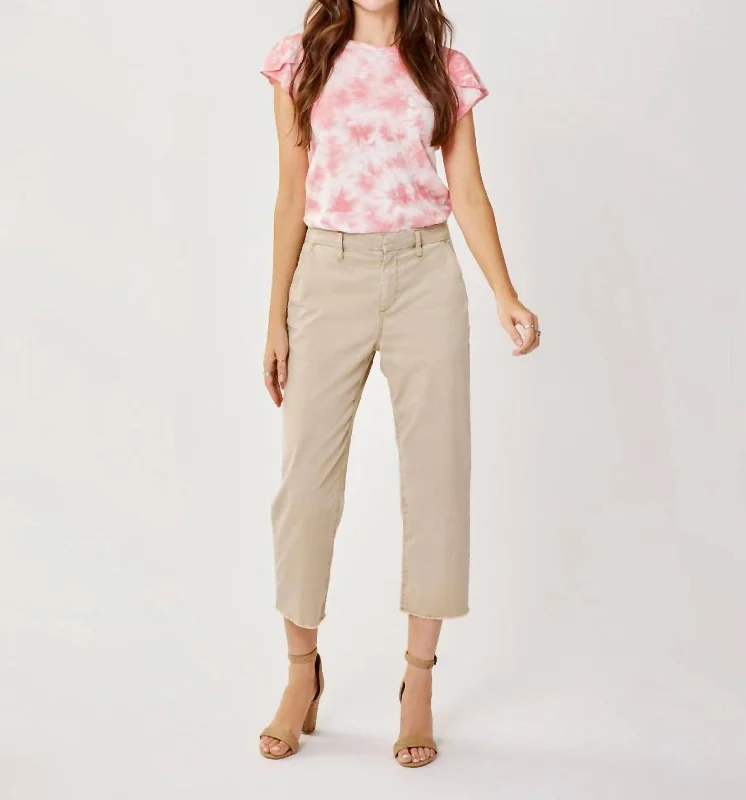 women's cropped pantsSausalito Pants In Light Khaki