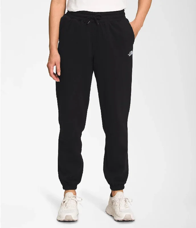 women's elastic waist pantsThe North Face NF0A7UPL Women's Black White Half Dome Fleece Sweatpant XL SGN542