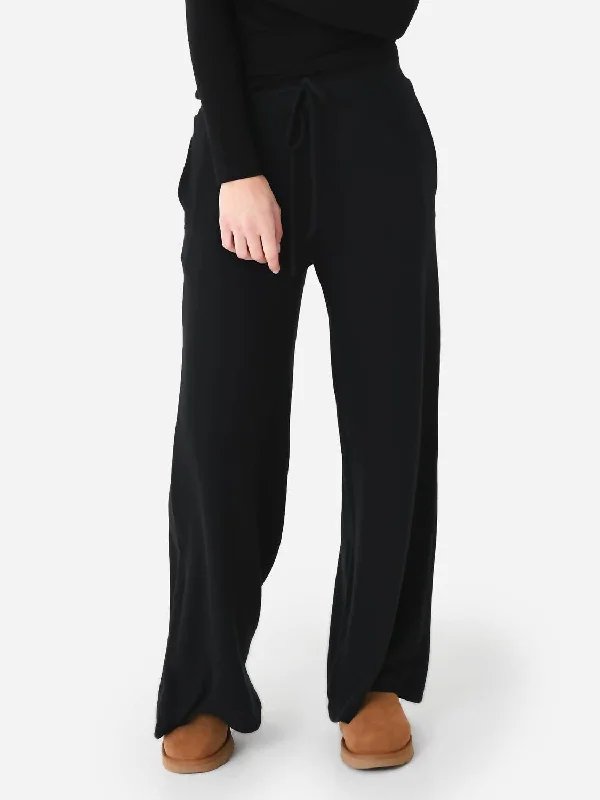 women's yoga pantsWide Leg Pant In Black