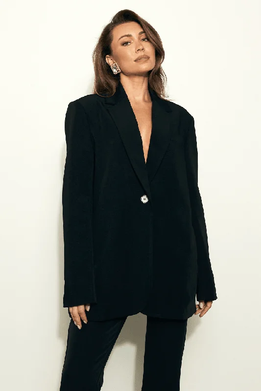 women's custom dressesThe Oversized Blazer - Black