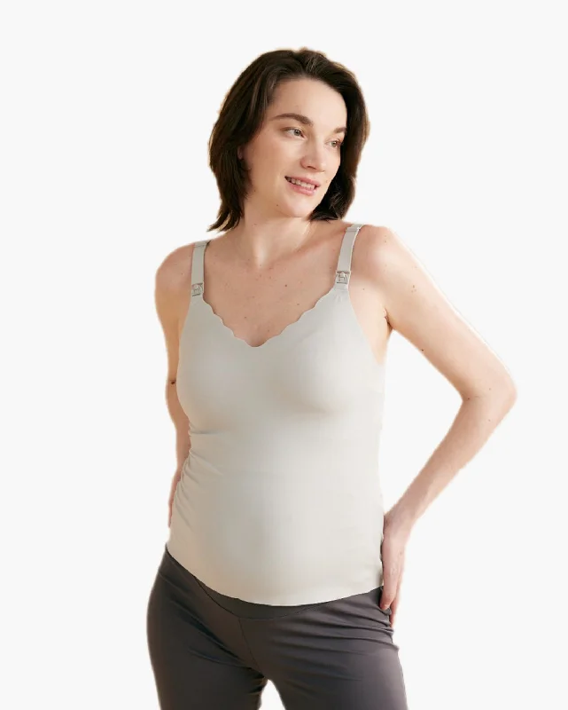 women's tops for those who want to elevate their everyday wear with chic and elegant piecesMaternity Nursing & Pumping Tank Top