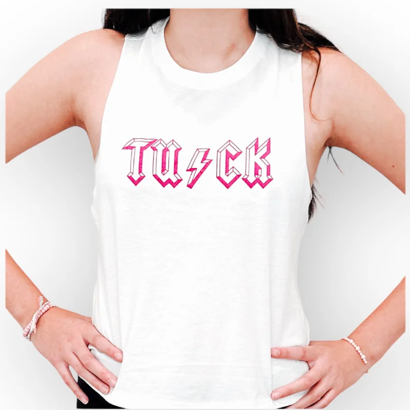 women's tops for those who seek both style and comfortTUCK Rocker Tank - Crop Racer Back