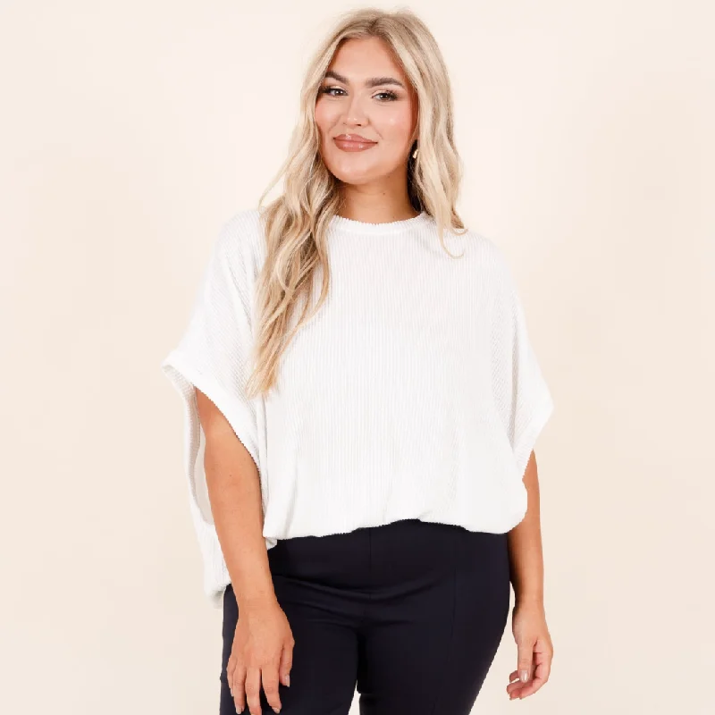 women's tops that offer a perfect blend of style, comfort, and affordabilityAll About Knits Top, Off White