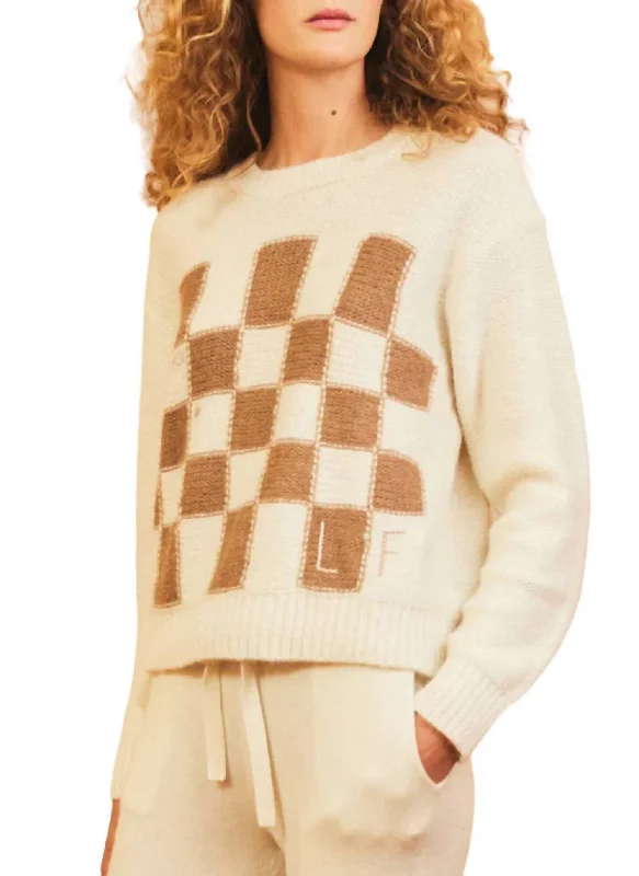 Cashmere SweatersJanell Crewneck Sweater In Ivory