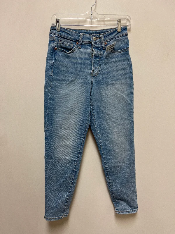 Jeans Straight By Old Navy In Blue Denim, Size: 0