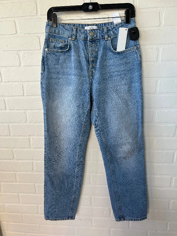 Jeans Straight By Reiss In Blue Denim, Size: 4