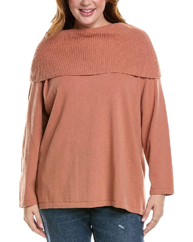 Embellished SweatersMarina Rinaldi Plus Addetto Wool & Cashmere-Blend Sweater