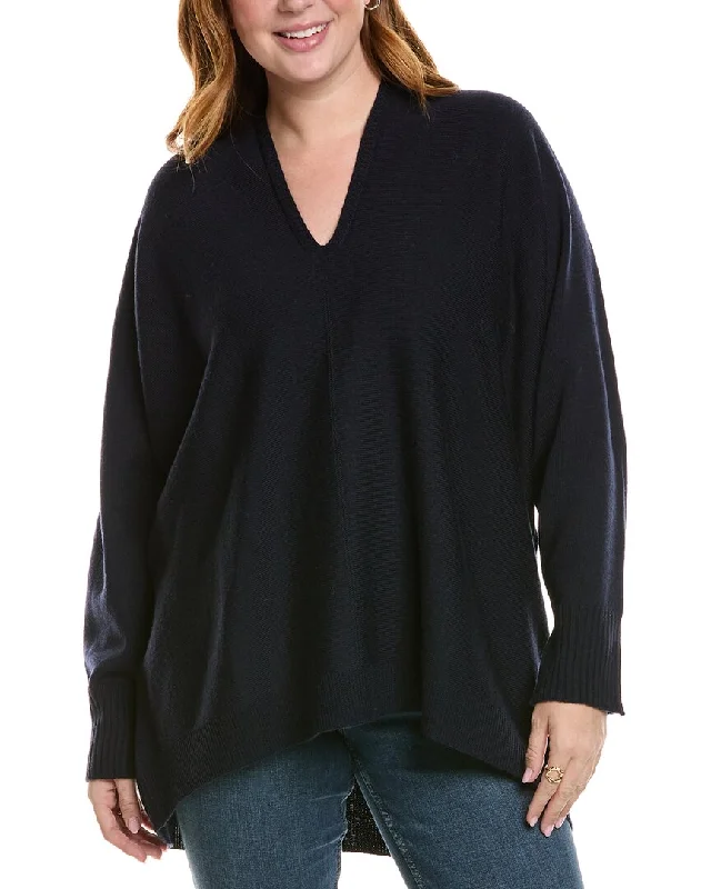 Flannel-Lined SweatersMarina Rinaldi Plus Alba Wool-Blend Sweater