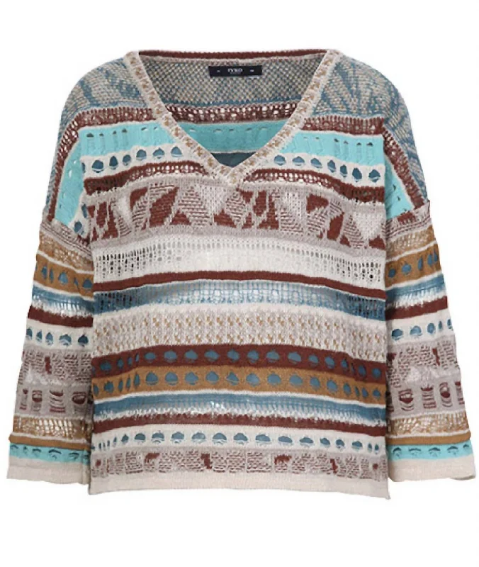 Thick Cashmere SweatersNomads Stripes Pullover In Multi