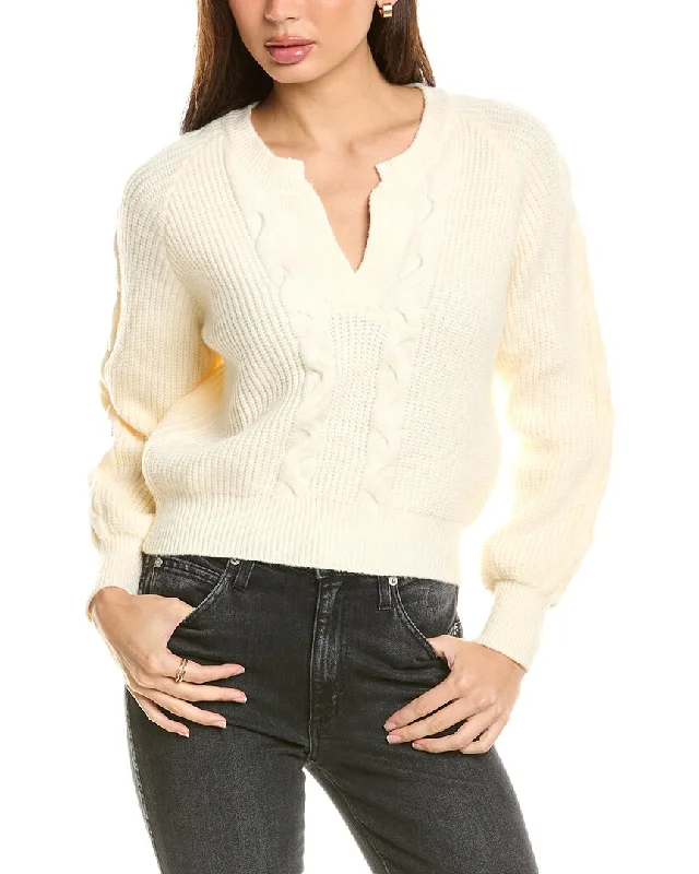 Patterned SweatersSeraphina Split Neck Sweater