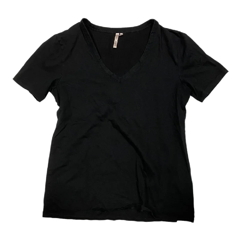 silk women's topsTop Short Sleeve Basic By Banana Republic In Black, Size: S