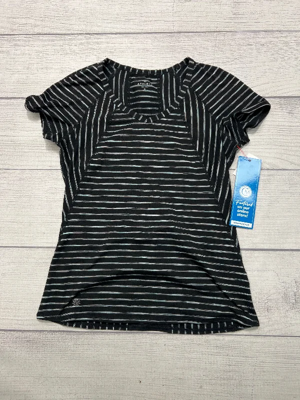 women's tops for those who love to shop for unique findsTop Short Sleeve By Athleta In Striped Pattern, Size: S