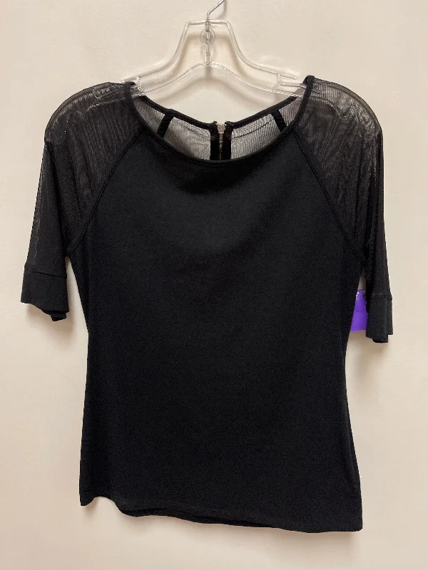 women's tops for those who want to add a bit of flair and personality to their looksTop Short Sleeve By Express In Black, Size: M