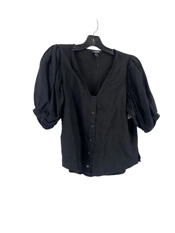 women's tops for those who want to add a touch of sophistication to their casual attireTop Short Sleeve By Express In Black, Size: S